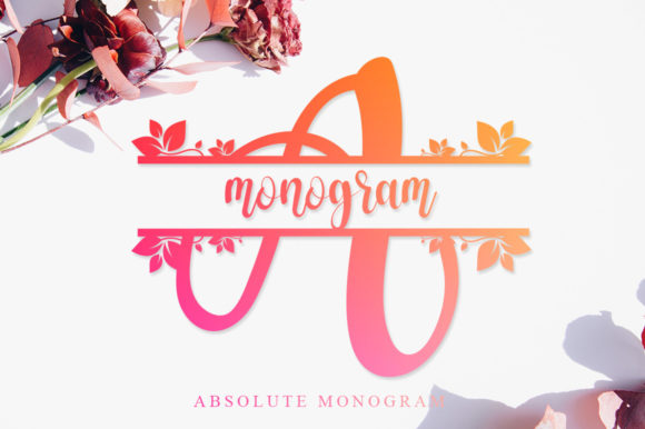 Absolute Monogram: A Decorative Typeface for Handmade Products
