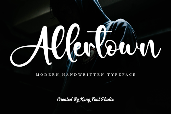Allertown Font: A Playful Script for Editorial Design
