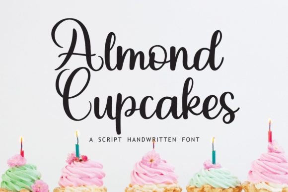 Almond Cupcakes Font: A Handwritten Script for Editorial Warmth
