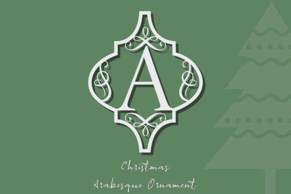 Arabesque Christmas Ornament: A Refined Decorative Font