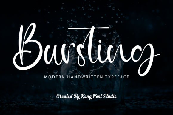 Bursting Font: Testing a Playful Handwritten Script in a Real Web Layout