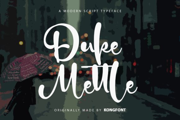 Duke Mettle: A Playful Handwritten Script Font for Branding