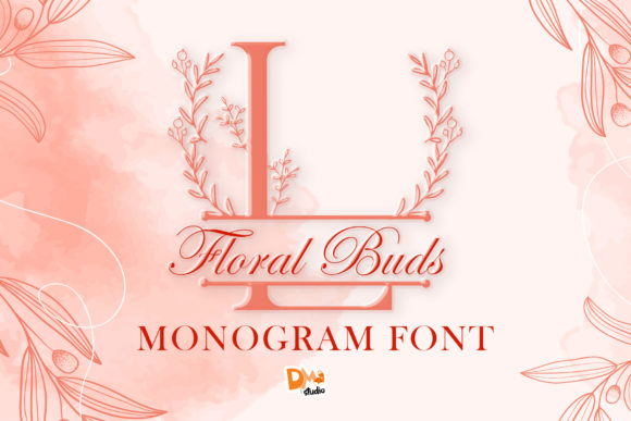 Floral Buds Monogram: A Display Typeface for Digital Branding