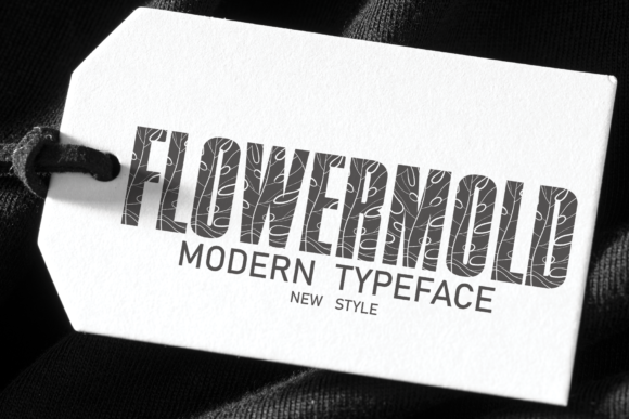 Flower Mold: A Decorative Typeface for Handmade Product Design