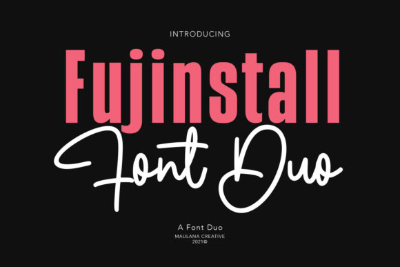 Fujinstall Font Duo Gives Your Small Brand a Distinct Look