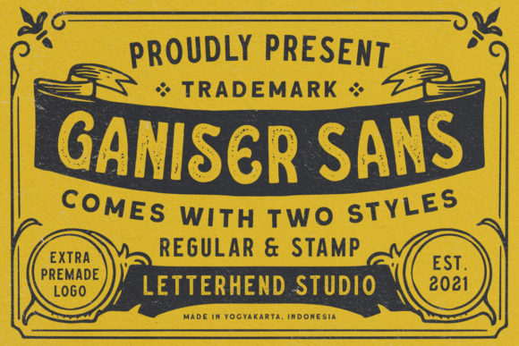Ganiser Sans: A Nostalgic Sans Serif Font for Brand Designers