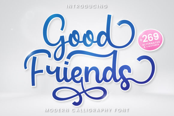 Good Friends Typeface: A Handcrafted Font for Small Business Branding
