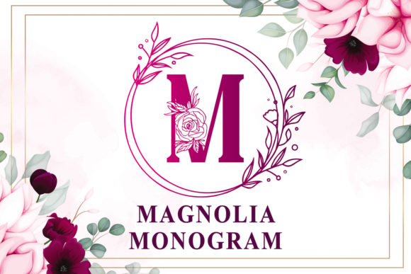 Magnolia Monogram: A Decorative Font for Thoughtful Design