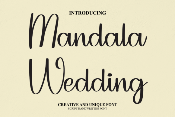Mandala Wedding: A Handwritten Font That Elevates Brand Identity