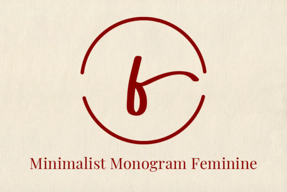 Minimalist Monogram Feminine: A Font for Handmade Product Design