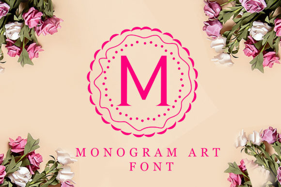 Monogram Art: A Decorative Font for Refined Editorial Design