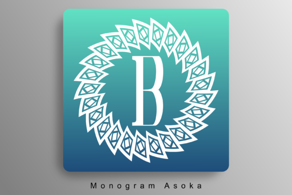 Monogram Asoka: A Decorative Font That Elevates Handmade Products