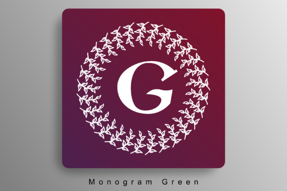 Monogram Green: A Decorative Font for Editorial Polish