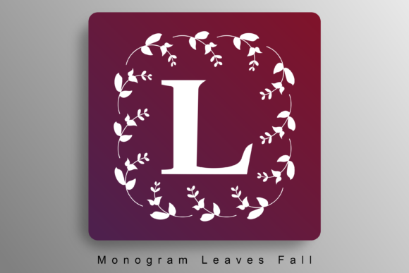 Monogram Leaves Fall: A Decorative Font for Digital Designers