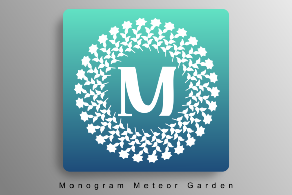 Monogram Meteor Garden: A Decorative Font for Editorial Elegance