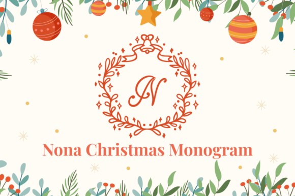 Nona Christmas Monogram: A Designer's Review for Branding Projects