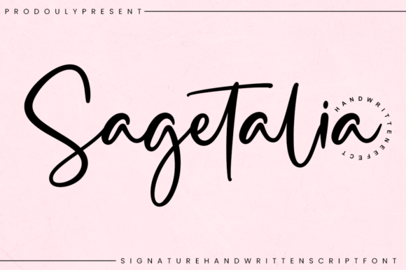 Sagetalia: A Handwritten Font for Editorial Warmth
