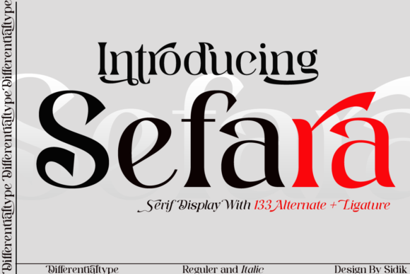 Sefara: A Serif Font Built for Modern Marketing